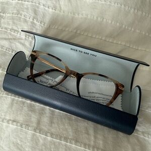 Warby Parker Fara Tortoise Cat Eye Glasses M 48-20-140